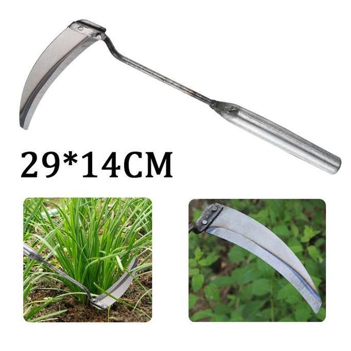 Arit Potong Rumput Arit Rumput Kecil Sabit Rumput Sayuran Perkakas Kebun Sabit Rumput Sabit Rumput B