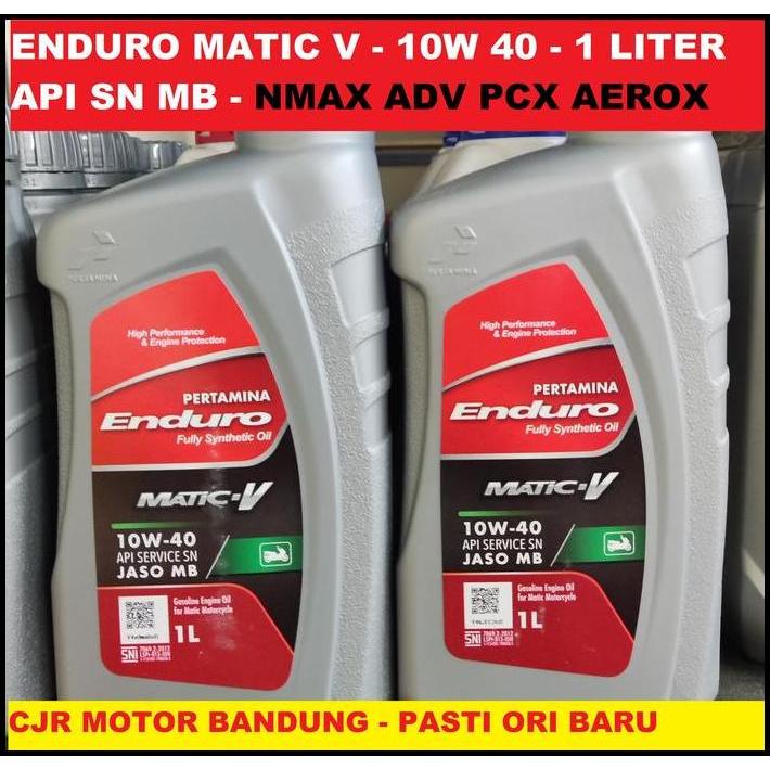PROMO Oli Enduro Matic V 10W 40 1L Oli Mesin Motor Big Matic ADV NMAX PCX