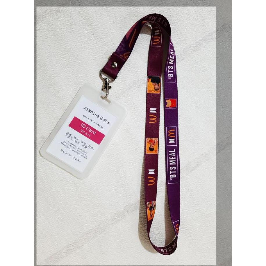 BTS MEAL Lanyard ID CARD Printing Full Collor