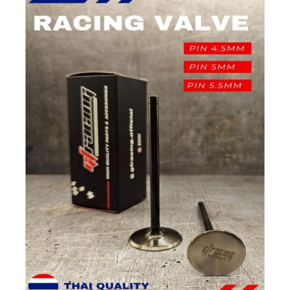 Klep Gf Racing Valve Thailand Batang 5Mm Original Semua Ukuran Batang 5Mm Bahan Mentah