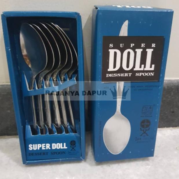 Sendok Garpu Makan Doll Lusinan / Sendok Makan Super Doll 403 Asli Original / Sendok Makan Stainless