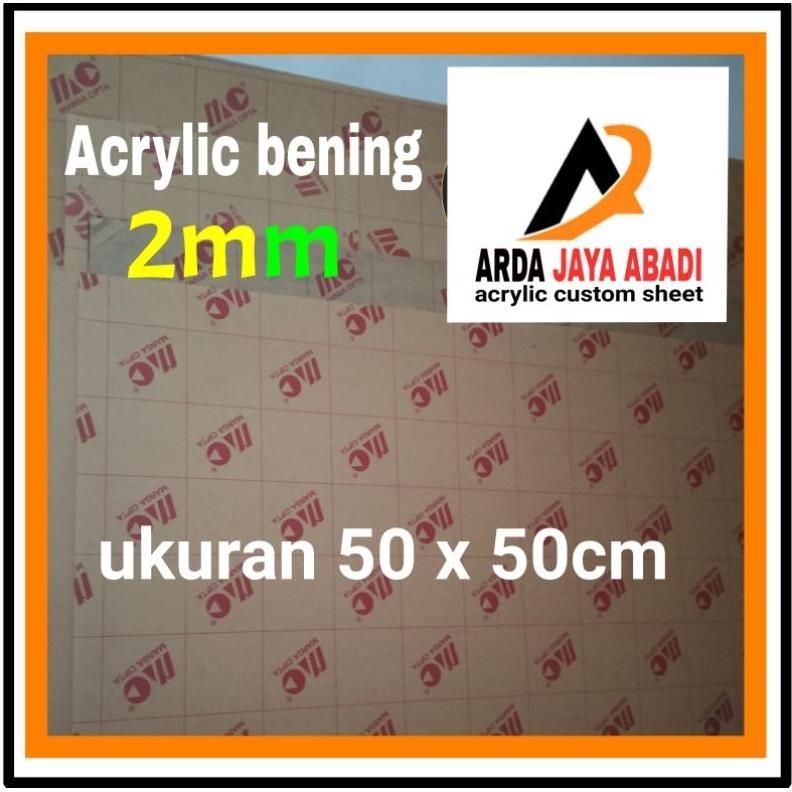 Akrilik 2Mm Bening  50 X 50 Akrilik Lembaran  Murah Mika Lembaran Acrylic Clear Marga Cipta Akrilik 