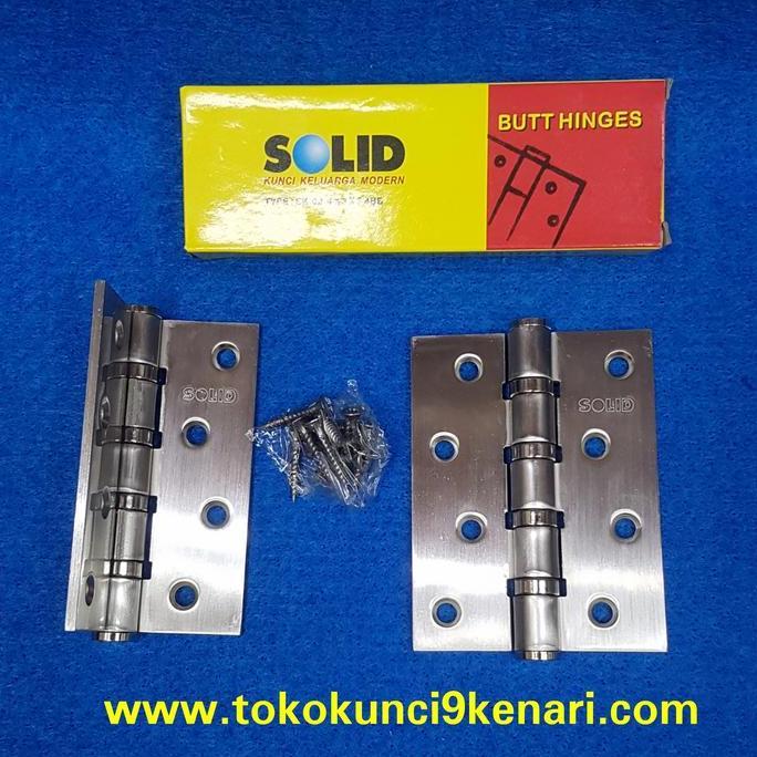 Engsel Pintu solid 4inch EK-02 SN | Engsel Pintu Solid