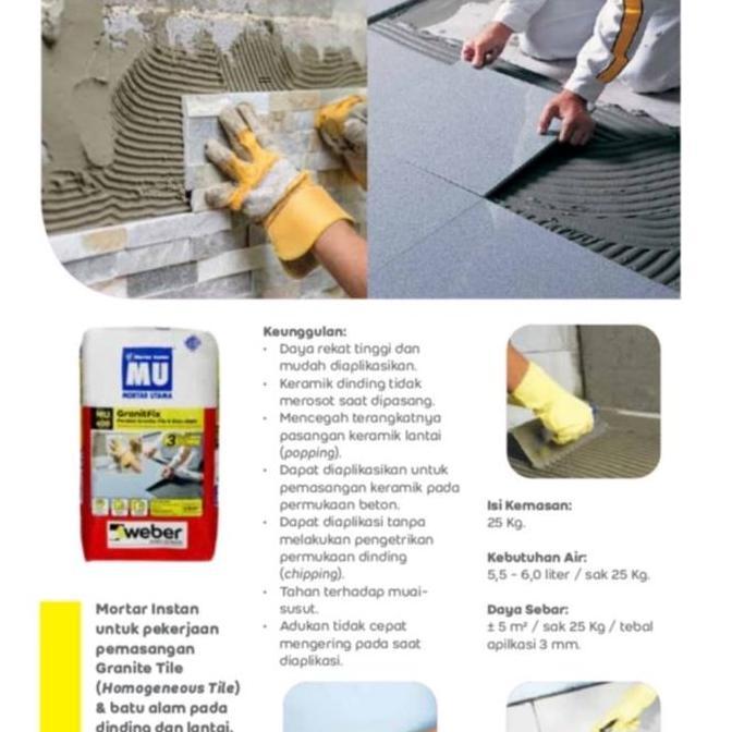 Semen MU 400, semen pasang granit