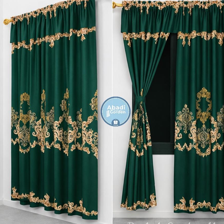 Gorden Serut 2 Meter Gorden Panjang Tirai Jendela Gorden Pintu