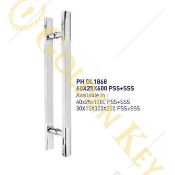 Pull Handle H Dekson Dekkson DL 1868 PH DL1868 40x25x1200 PSS+SSS