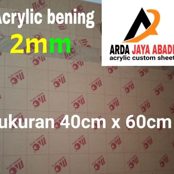 Akrilik 2Mm Bening  40 X 60 Akrilik Lembaran  Murah Mika Lembaran Acrylic Clear Marga Cipta Akrilik 