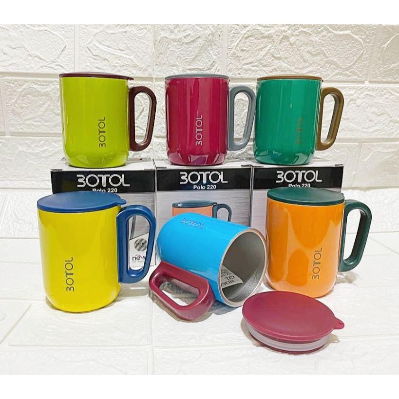 Gelas Dubblin Mug Cangkir Kopi Dubblin Tahan Panas Dingin Stainless Polo 220Ml Tumbler Starbucks