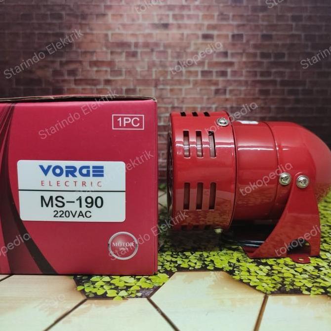 VORGE mini Motor Siren (Sirene) MS-190M 3" BUKAN FORT MS-190 MS190 3in