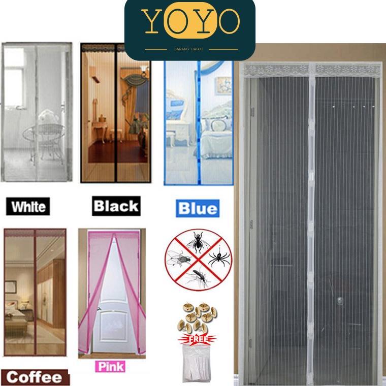210*90Cm Tirai Pintu Magnet Kawat/Tirai Magnet Anti Nyamuk Kawat Nyamuk