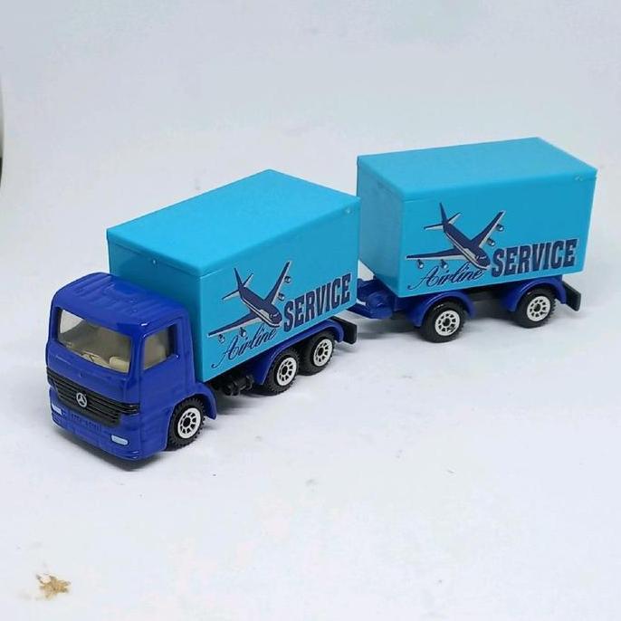SIKU MERCEDES BENZ ACTROS AIRLINE SERVICE TRUCK WITH TRAILER 1:87 LOOSE DIECAST (S)