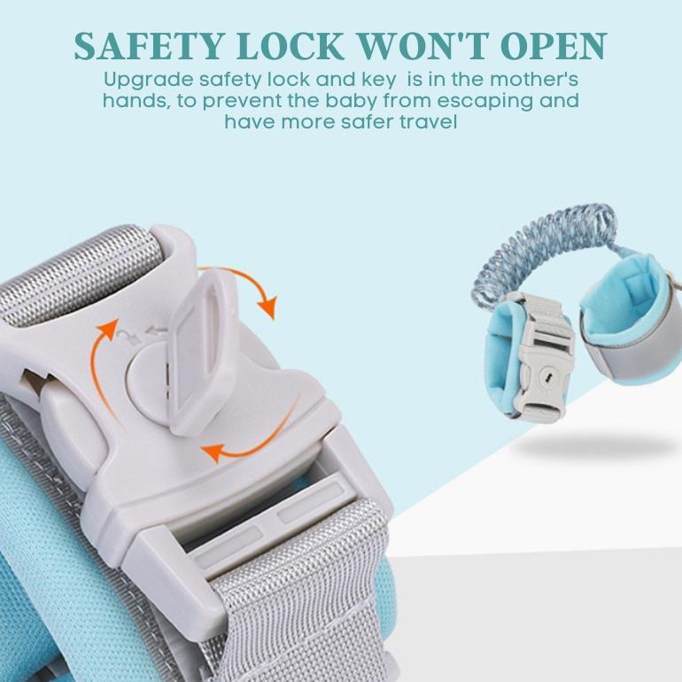 TERBARU W3R Babyplay Harness Balita Tali Tangan Anti Lost Wrist Link Kids Outdoor Pengaman Anak Jala