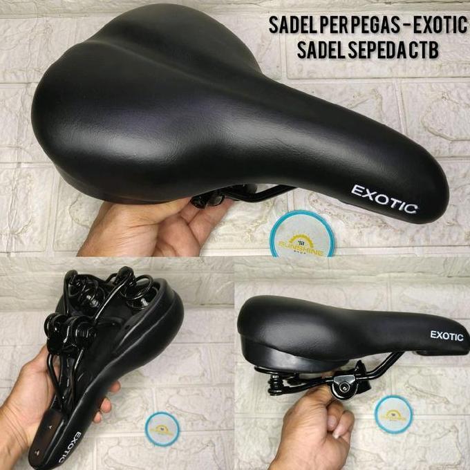 Sadel Pir Pegas EXOTIC G315 Saddle Jok Pakai Per Untuk Sepeda MTB Federal CTB CityBike Seli Lipat Fo
