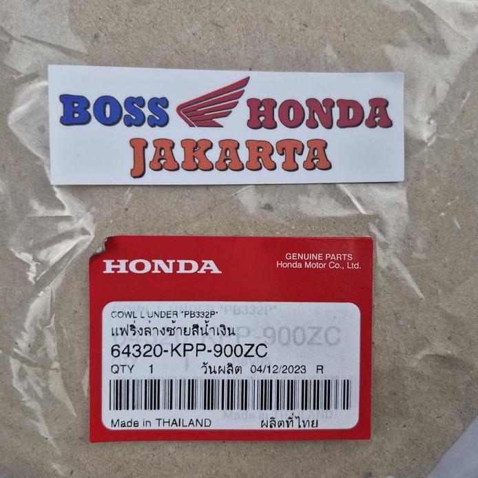 Ready 64320-KPP-900ZC : UNDERCOWL KIRI / COVER UNDER KIRI BIRU DONGKER CBR 150 R OLD KARBU / FAIRING