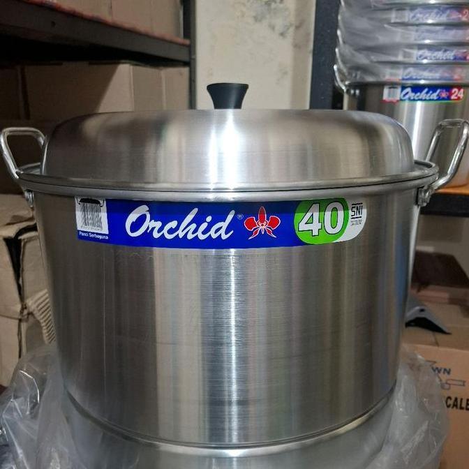 Gojek Panci serba guna/dandang /langseng/Panci Alumunium Orchid 40cm