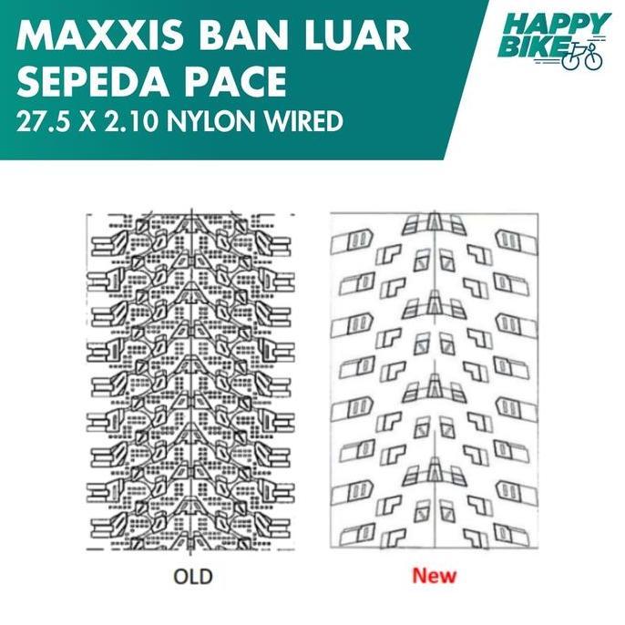 Maxxis Ban Luar Sepeda Pace 27.5 X 2.10 Nylon Wired 65 Max Psi Bicycle Outer Tires Sepeda Gunung Mou