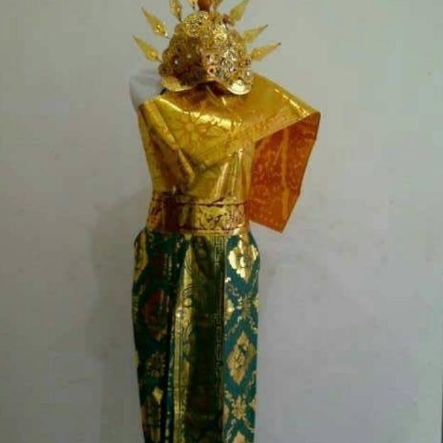 Free Ongkir Baju Adat Bali Mahkota & Rambut Cemara Tk & Sd // Baju Adat Anak Bali