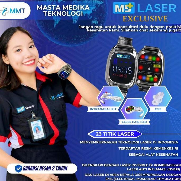 MS Laser jam terapi kesehatan 23 titik akupuntur