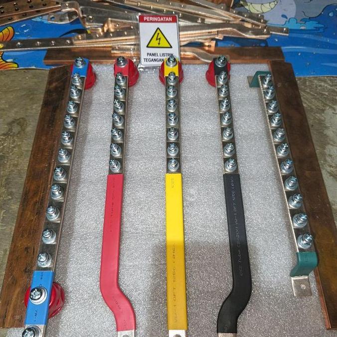 BUSBAR 315 RSTN+GROUND PANJANG 30CM UNTUK MCCB 30A/100A