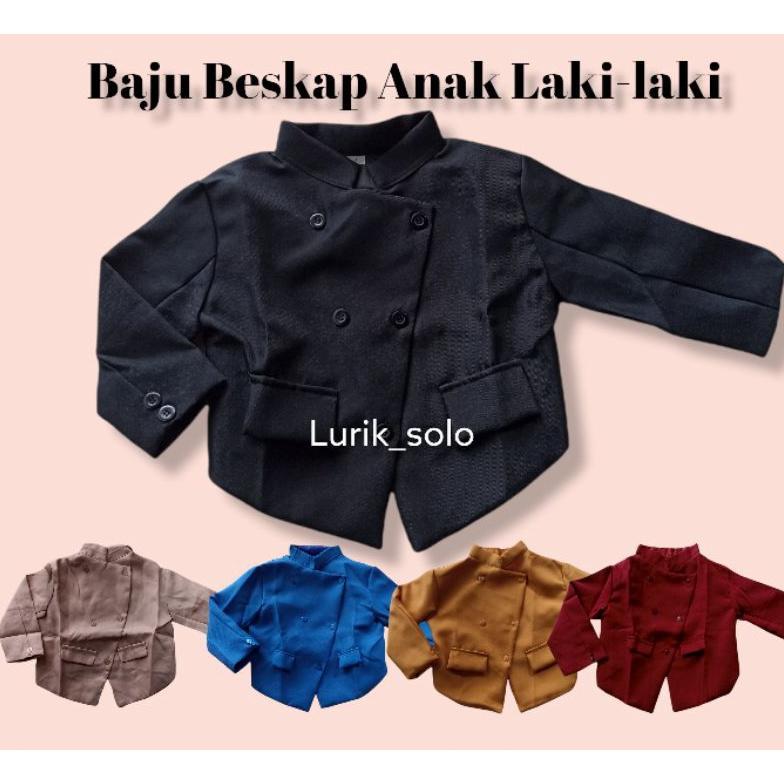Diskon Baju Beskap Anak Laki-Laki - Baju Tedak Siten - Baju Adat Jawa Anak Laki-Laki - Beskap Anak