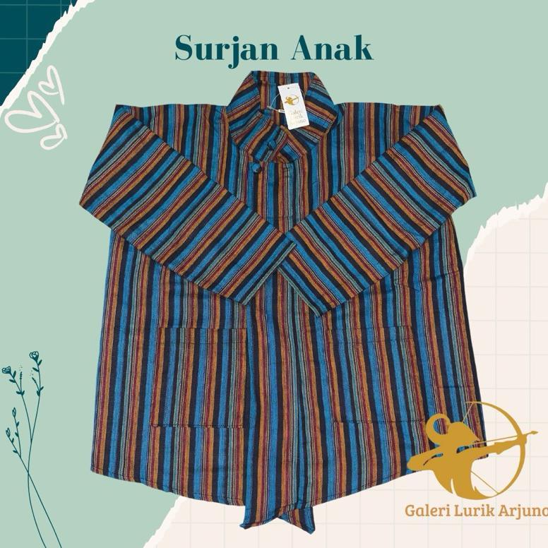 Free Ongkir Surjan Anak Lurik Arjuno Baju Adat Jawa Anak Laki Laki Beskap Anak Kostum Tradisional Ka