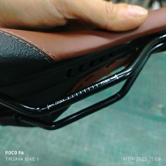 Saddle D5090 Ddk Patrol Brown 272 X 144 Mm - Sadel Jok Sepeda Mtb Road Folding Patrol Ddk D5090 Cokl