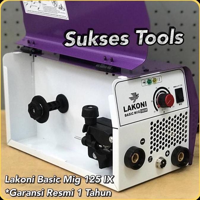 Mesin Las Lakoni Basic Mig 125 Mig125 3in1 MMA-Mig Gassless-Lift Tig