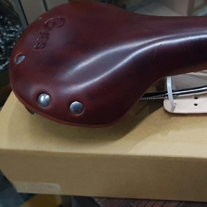 Gyes Saddle Kulit Gs 06 Brown Cromoly