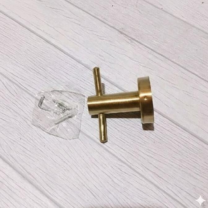 Double hook gold / gantungan baju warna emas
