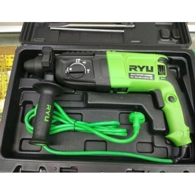 MESIN BOR RYU RRH 26 850 watt / BOR SDS PLUS RYU 26 MM / BOR 3 FUNGSI BOBOK