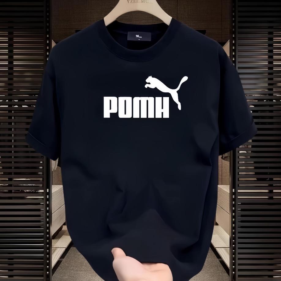 Cod Puma Kaos Distro Outlets T-Shirt Kaos Untuk Pria Dan Wanita Hitam Putih Berkualitas