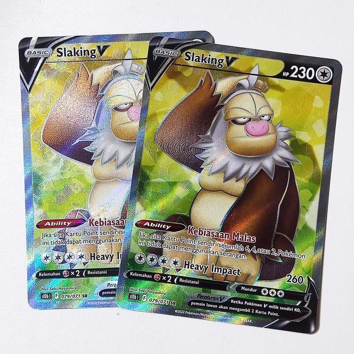 Slaking V SR 079/071 S10b - Kartu Pokemon Indonesia