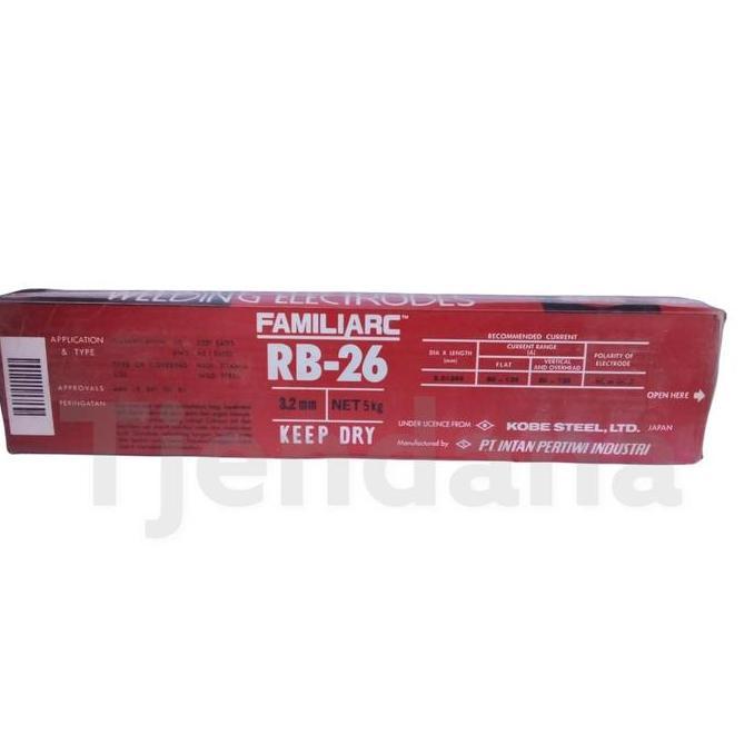 Kawat las kobelco RB 26 3,2mm (5kg)/ RB 26 3,2mm