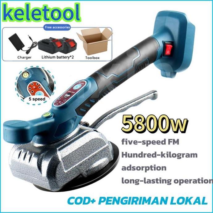ATHHINE Tinggi  Hisap Ubin Perataan Mesin Pasang  Keramik Otomatis Cordless Lantai Getar Keramik Pen