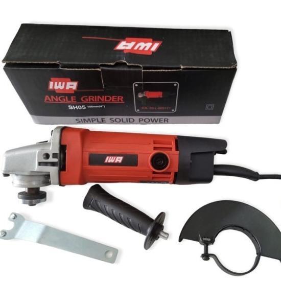 Promo Iwa Angle Grinder 100Mm Sh05 Mesin Gurinda Listrik  Alat Potong Keramik Gerinda 4 Inch Potong 