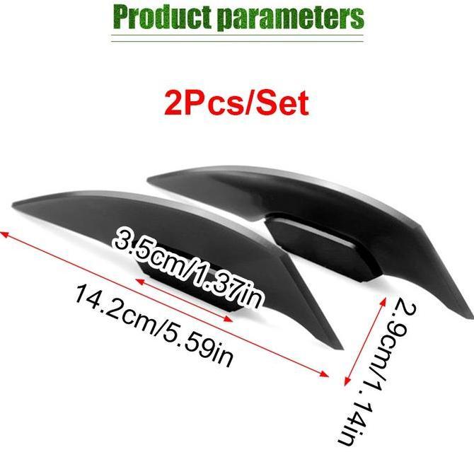 EXQWISITE Dikirim dlm 24jam Winglet Samping Motor Universal Sepasang Sayap Samping Motor Universal B