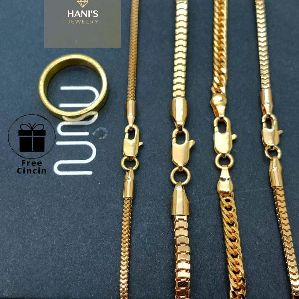 Kalung Titanium Pria Wanita Pengait Capit Lobster