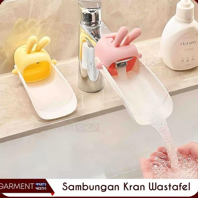 XIMVHE Penyambung Kran Cuci Tangan Wastafel Silikon Karakter Lucu Pemanjang Kran Faucet Extender