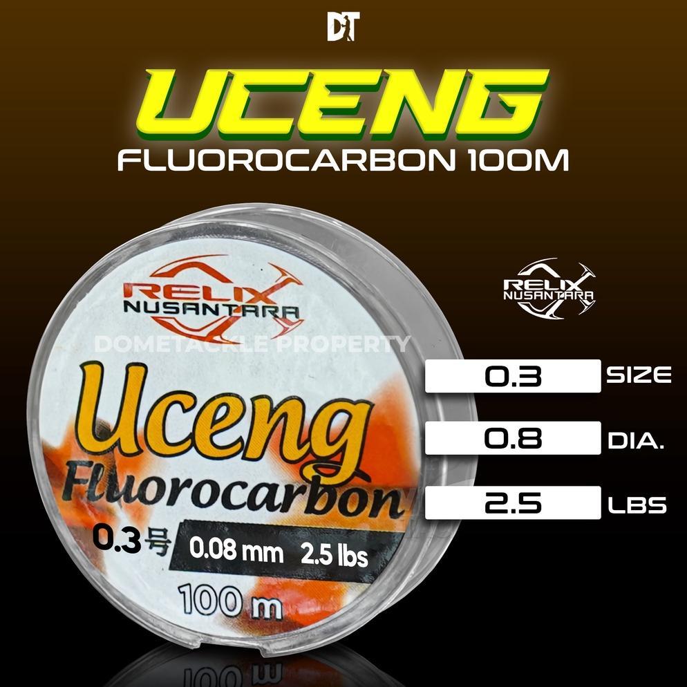 RELIX NUSANTARA UCENG FLUOROCARBON RELIX NUSANTARA SENAR LEADER FLUOROCARBON  SIZE 2.5 3 3.5 5 LB