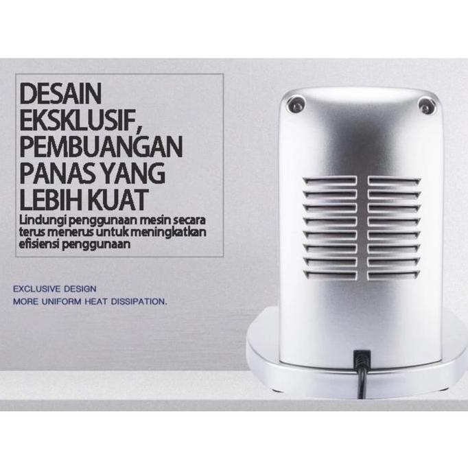 Mesin Es Serut Dua Mata Pisau Ice Crusher Penghancur Es Batu / Penghancur Es Batu Otomatis GM