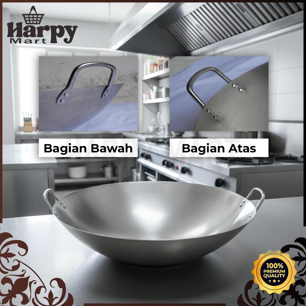 HOT DEALS Wajan Kuali premium tebal/kuali Stainless steel/Wajan Stainless - Kuali Besar Katel Anti L