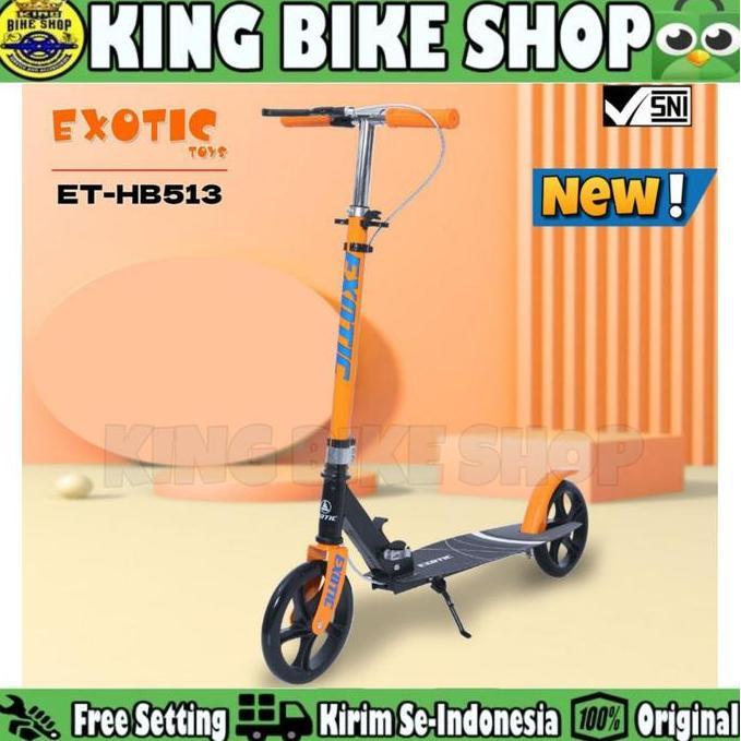 TERLARIS!! SCOOTER SKUTER ET HB 513 ANAK & DEWASA 100 KG REM TANGAN MANUAL