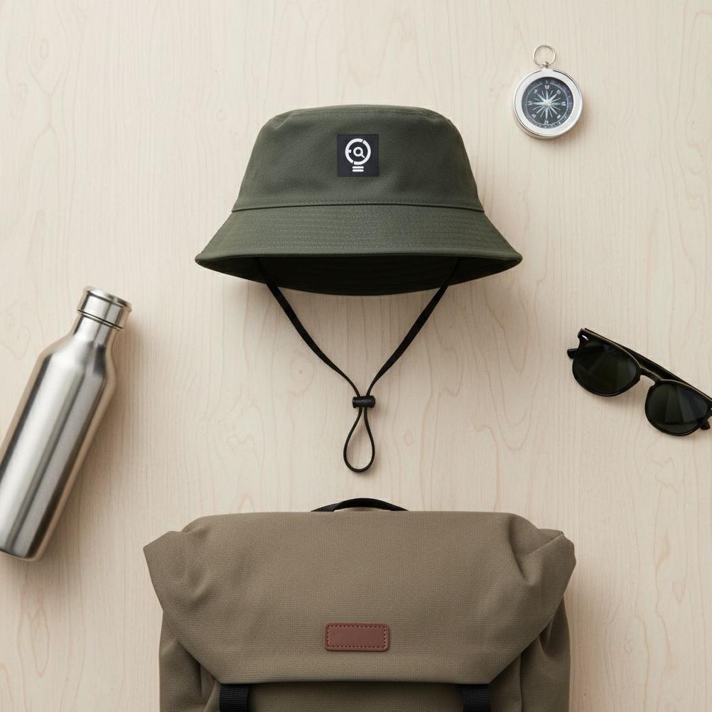 Topi Bucket Hat Pria Wanita Dewasa Bundar Outdoor Indoor Mancing Hiking