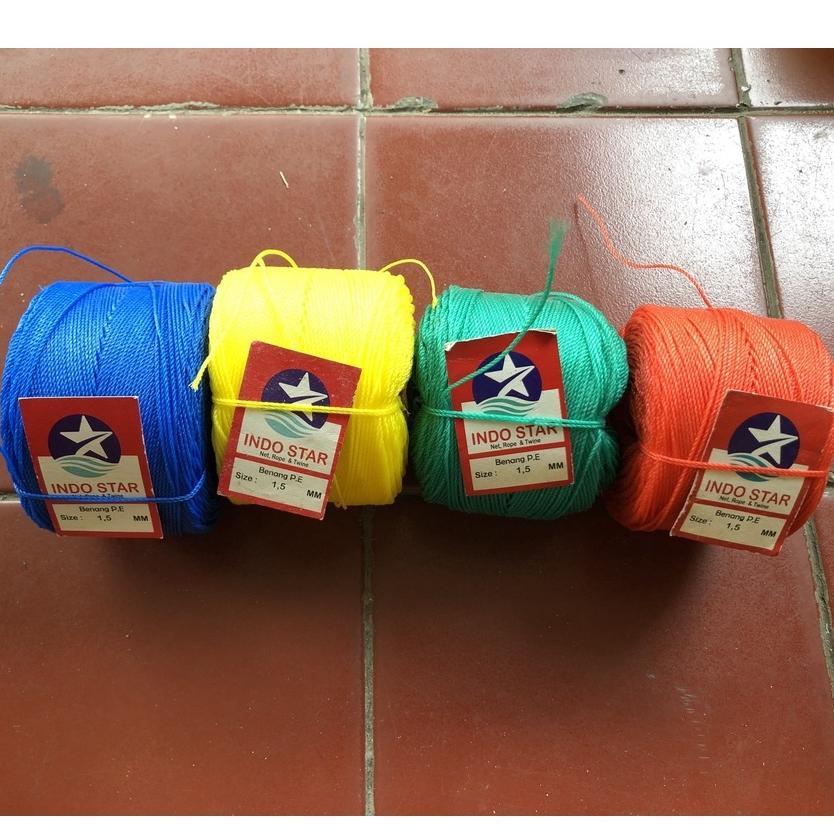 Promo Tali Tambang kecil 1,5mm / Tambang PE 1,5mm INDOSTAR 150 METER