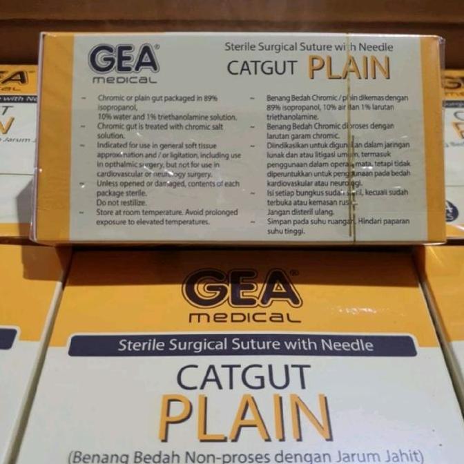 Giocare- Cromic Catgut Dengan Jarum Plain Catgut Dengan Jarum Chromic Plain Catgut 2/0 Dan 3/0 With 