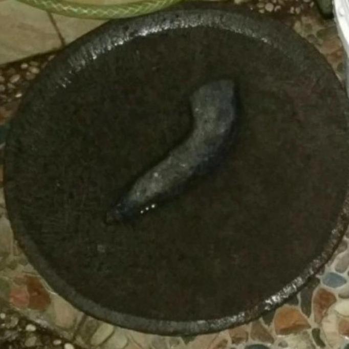 TERLARIS Cobek Batu Asli + Ulekan 40 Cm Cobek batu jumbo gratis ongkir