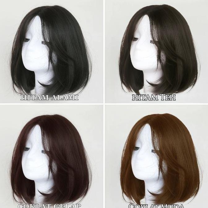 Capelli- Wig Wanita Full Kepala/Wig Rambut Pendek/Wig Natural Wanita/Wig Rambut Pendek Wanita/Wig Ta
