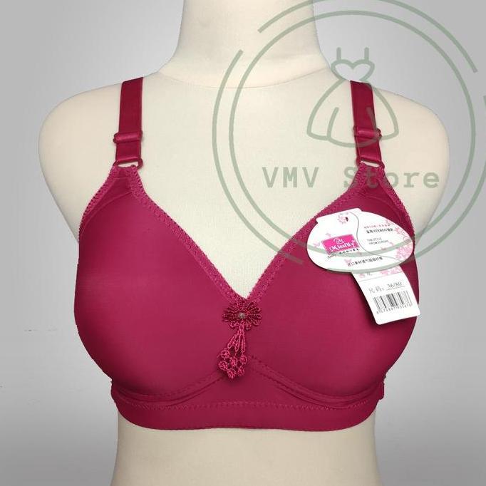 Wagee- Bra Misslily 128 Import Cup C Besar Kait 3 Bh Wanita Tanpa Kawat Jumbo Size 36 - 38 - 40 - 42