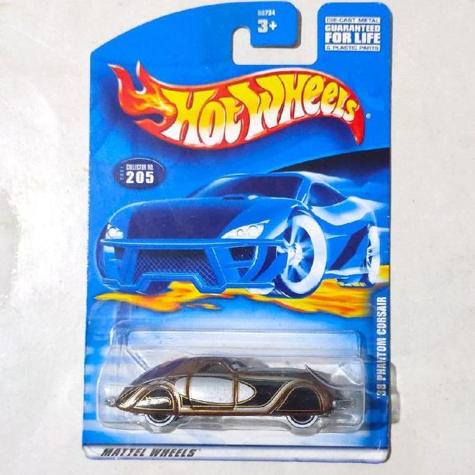 Hotwheels Hot Wheels 38 Phantom Corsair coklat silver 2001 White line