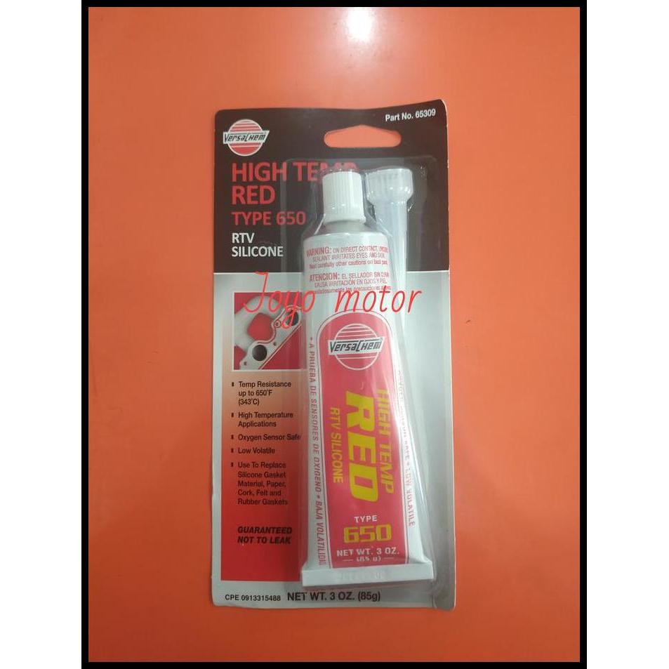 DISKON LEM SILICON RED VERSACHEM MERAH BESAR ISI 85 GRAM 